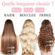 Extensions à clips châtain foncé cheveux bouclés 63 cm