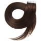 Extensions adhésives chocolat cheveux raides 50 cm