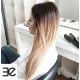 Extensions à clips blond doré cheveux raides 53 cm