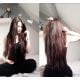 Extensions adhésives chocolat cheveux raides 50 cm