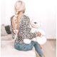 Extensions adhésives blond platine cheveux raides 63 cm