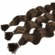 Extensions à froid châtain cheveux frisés 50 cm