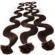 Extensions cheveux 100% naturels à chaud 63 cm Bouclé/ondulé