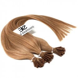 Extensions à froid blond doré cheveux raides 50 cm
