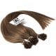 Extensions à froid châtain clair cheveux raides 50 cm 0.85 Gr