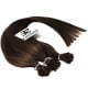 Extensions à froid chocolat cheveux raides 63 cm 1 Gr
