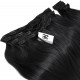 Extensions à clips noires volume luxe 180 Gr. Cheveux raides 53 cm