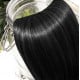 Extensions à clips noires volume luxe 180 Gr. Cheveux raides 53 cm