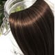 Extension cheveux swift naturelle Remy hair raide chocolat 50 cm