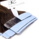 Extensions adhésives chocolat cheveux raides 50 cm