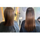 Tissage cheveux naturel châtain noisette 63 cm