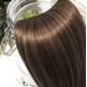 Tissage cheveux naturel châtain noisette 63 cm
