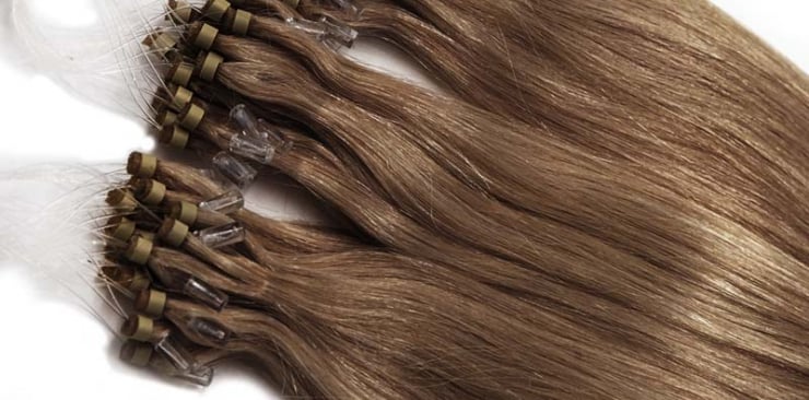 5. Blonde Micro Loop Hair Extensions - wide 7